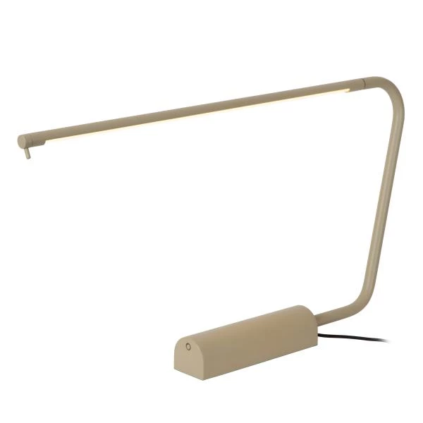 Lucide MADISON - Lampe de bureau - LED Dim to warm - 1x6,5W 2600K/2800K - Taupe - détail 3